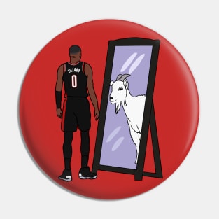 Damian Lillard Mirror GOAT Pin