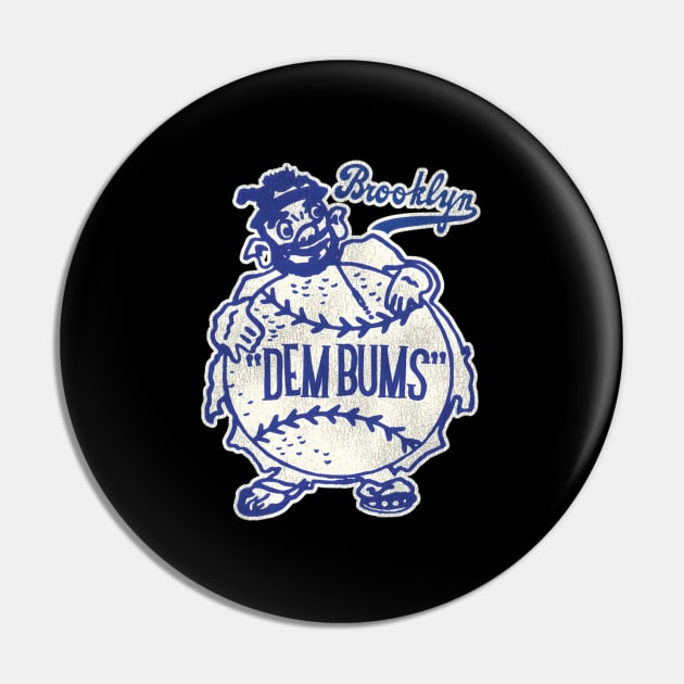 Dem Bums Brooklyn Baseball Team Pin by AlfieDreamy 