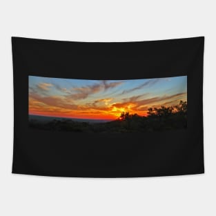 Sunset looking west over Hughenden Tapestry