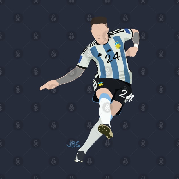 Enzo Fernandez Argentina vs Mexico by jbsgrafico