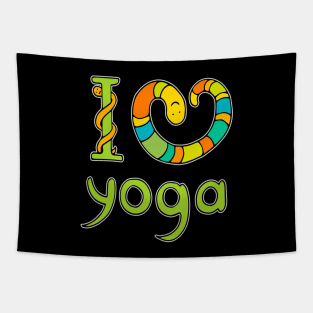 i love yoga Tapestry