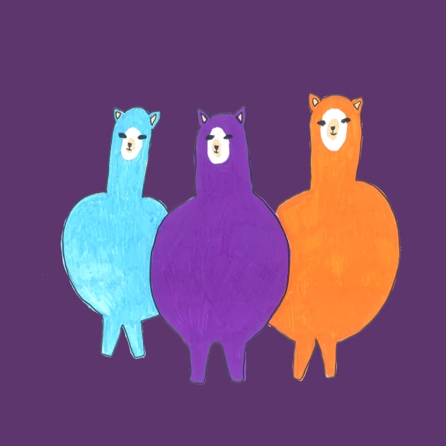 Llama Family by DoodlesAndStuff