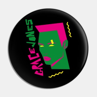 GRACE JONES 80S TYLE GEOMETRIC Pin