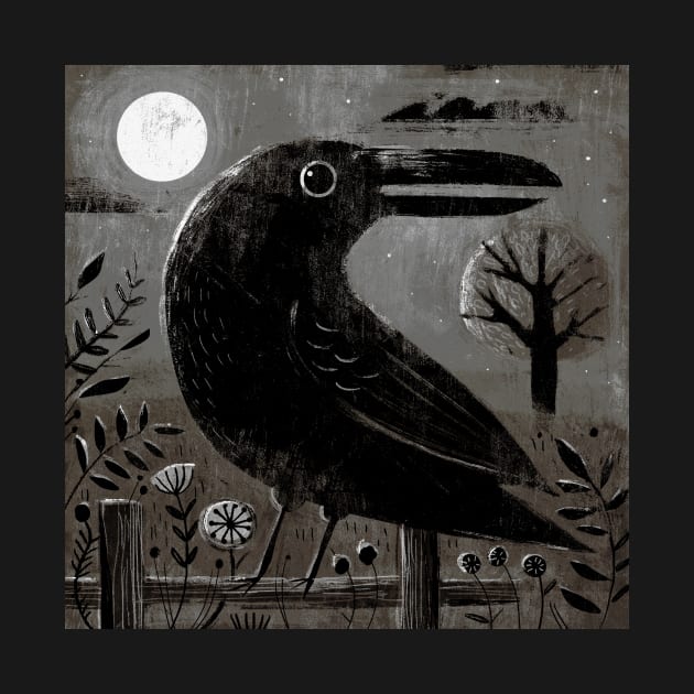 Crow in the Moonlight by Gareth Lucas