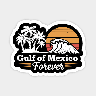 Gulf-of-Mexico-forever-Retro-Vintage-Beach-Sunset Magnet