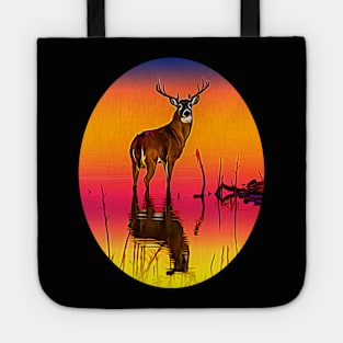 Buck at dawn Tote