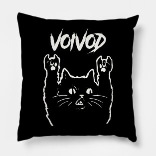 voivod metal cat Pillow