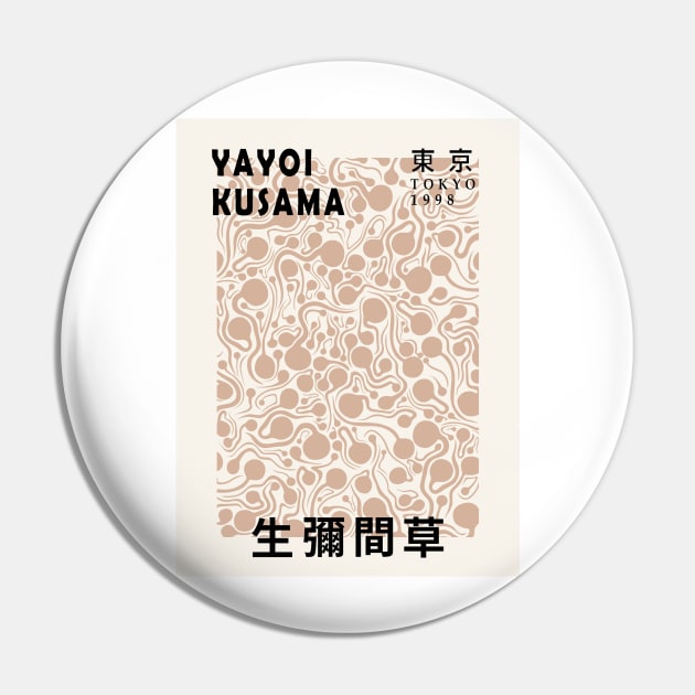 Yayoi Kusama Art Exhibition Design, Japanese Art, Canvas Print Men Women Tshirt Sticker Pin by VanillaArt