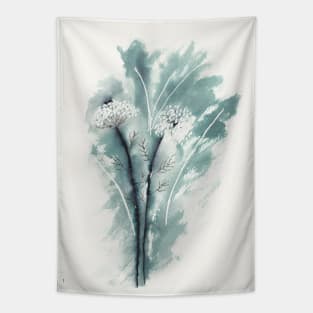 Queen Anne's Lace in Ink Tapestry