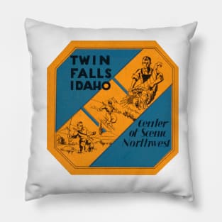 1940s Twin Falls Idaho Pillow