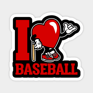 I LOVE BASEBALL 2 Magnet