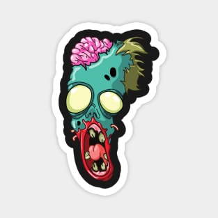 HALLOWEEN ZOMBIE FUNNY STICKER Magnet