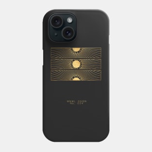 Minimal Design Series Number 004 gold edition Phone Case