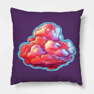 Aesthetic pink cloud Pillow