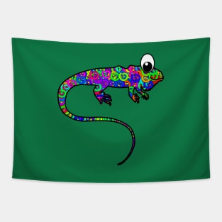 Colorful Iguana Tapestry