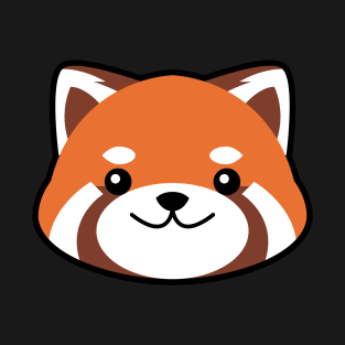 Red Panda Kawaii Face T-Shirt