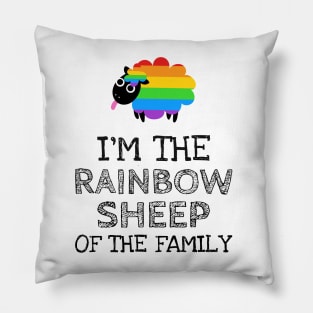 I'm the rainbow sheep of the family Pillow