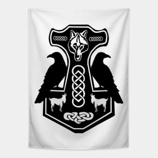 Norse Thor's Hammer Tapestry