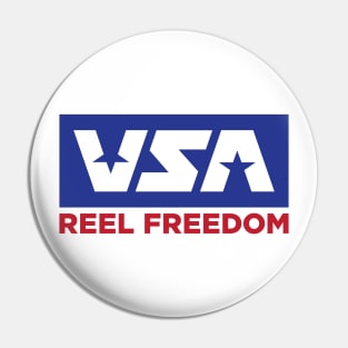 USA Freedom quote Pin