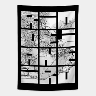 Rio de Janeiro, Brazil City Map Typography - Light Tapestry