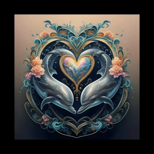 Dolphin Hearts Of Love 10 by MiracleROLart