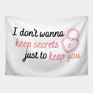 I Don't Wanna Keep Secrets Taylor Swift Tapestry