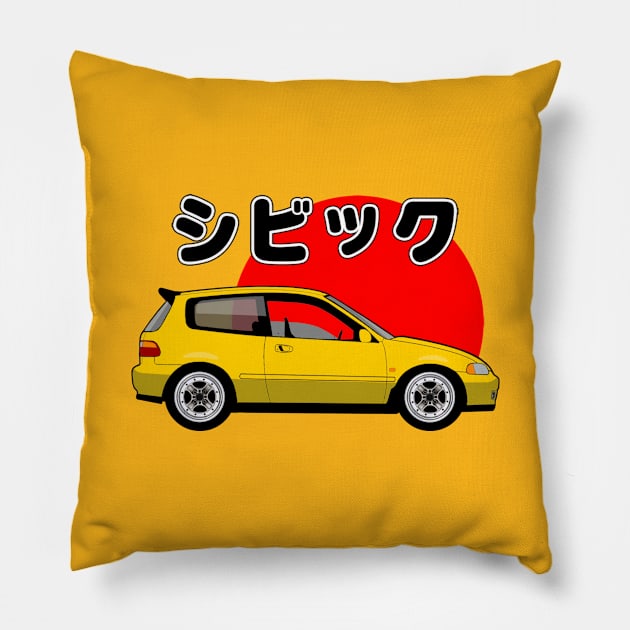 Civic JDM Pillow by petroplayground