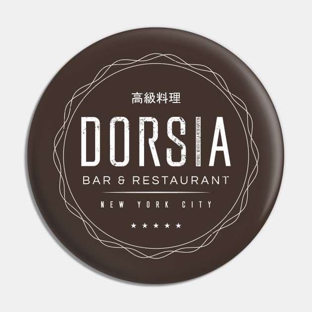 Dorsia (aged look) Pin by MoviTees.com