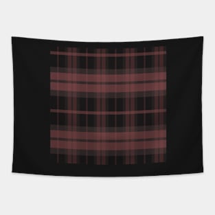 Grunge Aesthetic Ossian 1 Hand Drawn Textured Plaid Pattern Tapestry