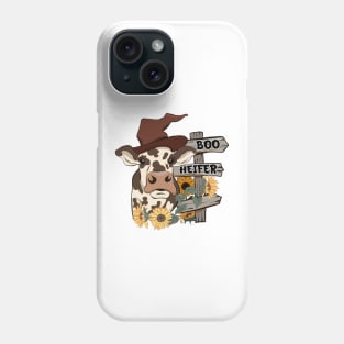 Boo Heifer Sunflower Cow Phone Case