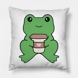 Frog Coffee Pillow