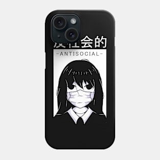 Antisocial Anime Design Phone Case