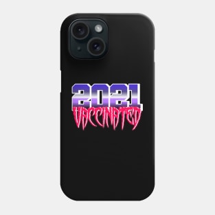 2021 Vaccinated Retrowave Style Phone Case