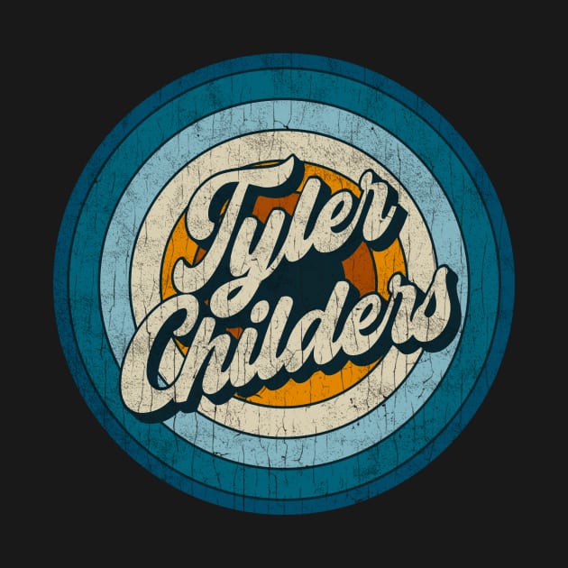 Tyler Childers - Retro Circle Vintage by Skeletownn