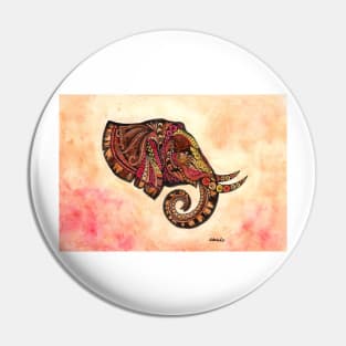 Mandala elephant variant 2 Pin