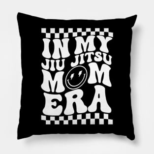 In My Jiu Jitsu Mom Era Funny Saying Groovy Pillow