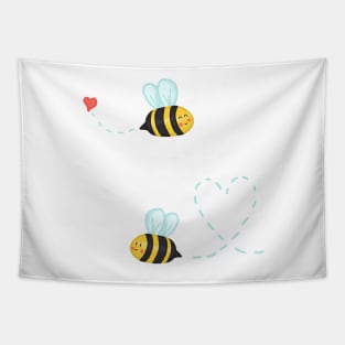 Cute Wholesome Honey bee sticker pack Tapestry