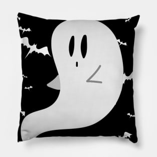 "Happy Halloween" Cute Ghost Pillow