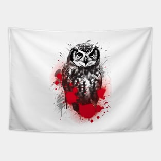 Northern Hawk Owl Painting Tapestry