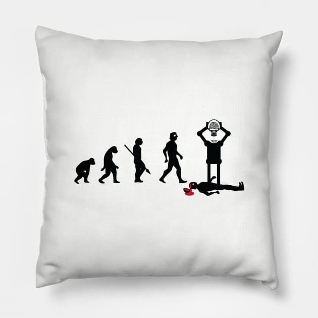 Evolution of AI artificial intelligence Pillow by atomguy