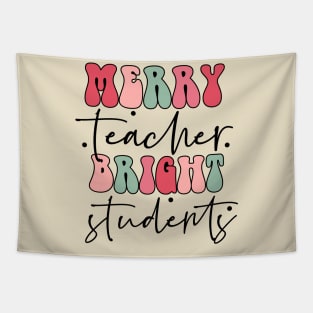 Merry Teacher Bright Student Christmas Tapestry