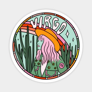 Virgo Cowgirl Magnet