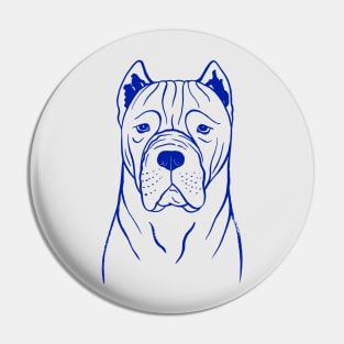 Cane Corso (Grey and Blue) Pin