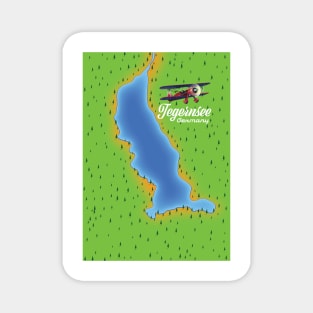 Tegernsee Germany lake map. Magnet