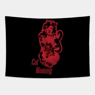 Cat Hot Mommy Cosplay Fire Edition Tapestry