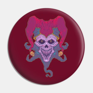 WEIRDO - April Fool's - Skull - Maroon Pin