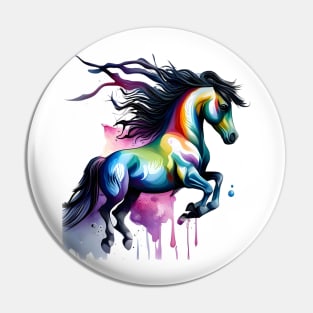 Watercolor Horse Pin