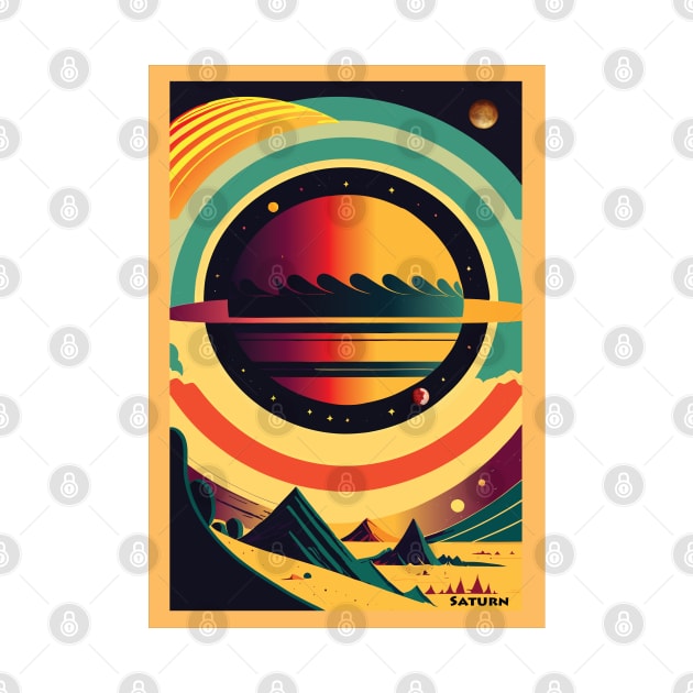 Saturn, Space poster by BokeeLee