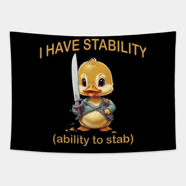 i have stability (ability to stab) Tapestry by mdr design