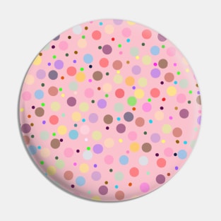 vibrant bright colorful polka dots pattern Pin